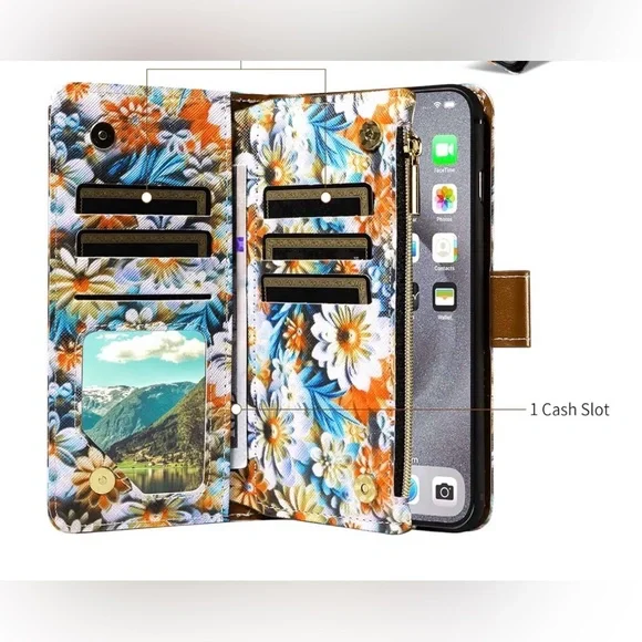 Floral Wallet Case for Samsung Galaxy S20 - Multicolor - Picture 2 of 7